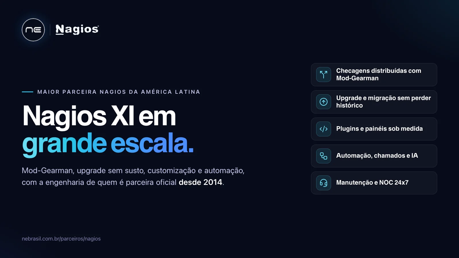 Nagios XI em grande escala: Mod-Gearman, upgrade e automação